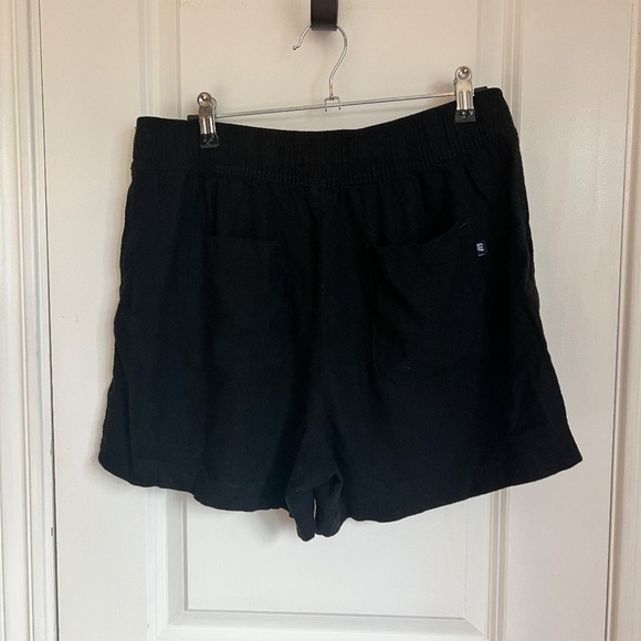 Set of Gap Linen Blend Pants and Short Set Pull on Size Medium Black Tan - Picture 7 of 11